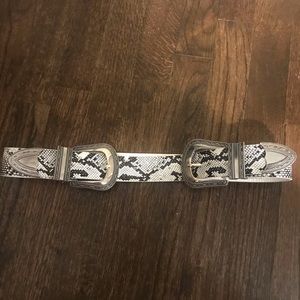 Snakeskin belt